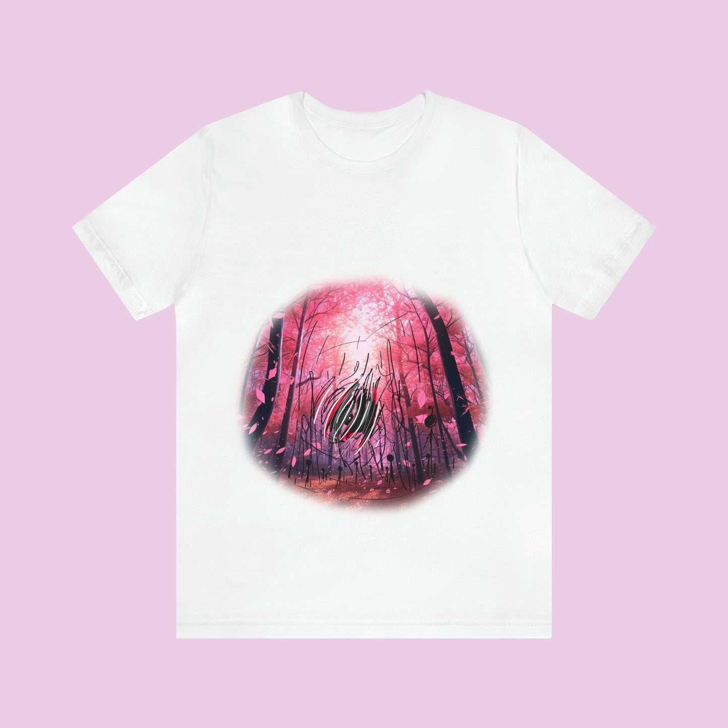 Unisex Pink Forest T-Shirt #2