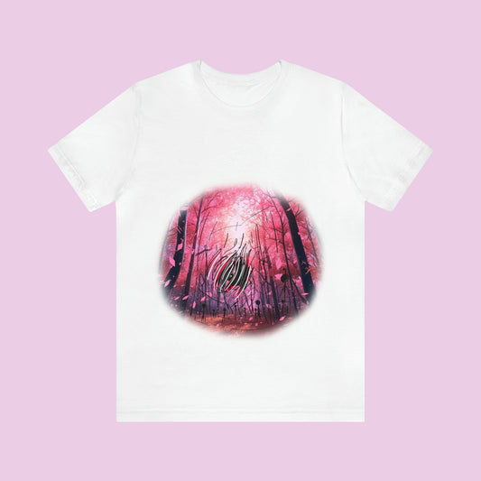 Unisex Pink Forest T-Shirt #2
