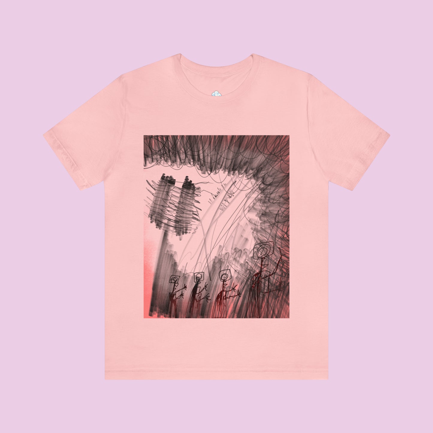 Unisex Pink Forest T-Shirt #6