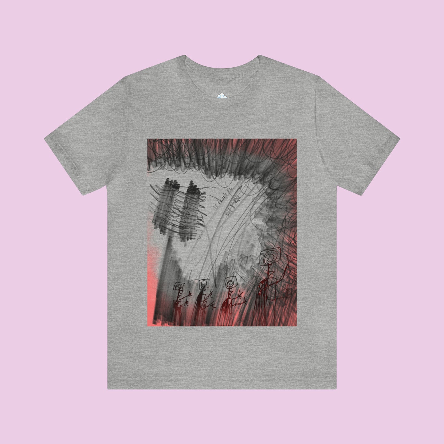 Unisex Pink Forest T-Shirt #6